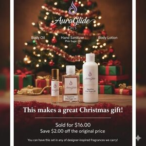 Pink Sugar Body Oil and Lotion Set